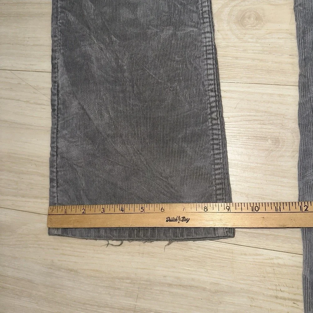 Vintage Levi's 517 Corduroy Bootcut Pants 30x32 Gray 80s Boot‎ Cut Western Rodeo